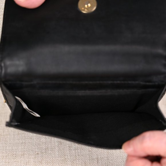 Black Leather Cross Body Bag - Picture 7 of 8